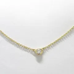 Tiffany＆Co. ネックレス バイザヤード 750YG K18YG イエローゴールド ダイヤモンド 約1.9g