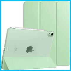 【在庫セール】グリーン 半透明 手帳型 落下防止 オートスリープ機能 三つ折り PUレーザー PencilPro/第2世代ワイヤレス充電対応 11インチ/10.9インチ カバー iPadAir7/6/5/4 10.9インチ ケース ケース 第5/4世代 air