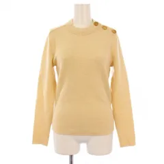 イザベル マラン エトワール ISABEL MARANT ETOILE サンプル品 ニット セーター 長袖 クルーネック 金ボタン ウール アイボリー /BM