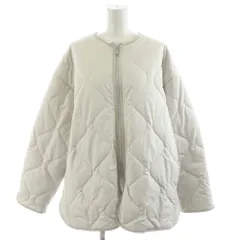 マルゥ ユナイテッドアローズ MARW UNITED ARROWS キルティングジャケット 中綿 ノーカラー アウター 36 白 ホワイト 9125-699-0033 /AN59