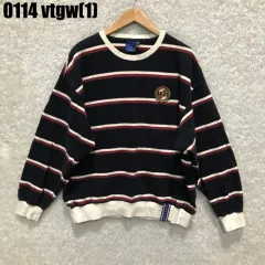 ロマンティック クラウン ストライプ パータン スウェット Tシャツ L