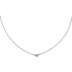 ティファニー TIFFANY&Co. バイザヤード ペンダント ネックレス Pt950 プラチナ ダイヤモンド レディース 美品 人気 ギフト【中古】【Aランク】