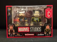 サニーサイドアップ HAPPYくじ BE@RBRICK MARVEL STUDIO ペアボックス賞 C.THOR & LOKI 100%