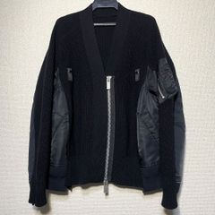 Sacai ニット切替ナイロンボンバージャケット 3 - メルカリ