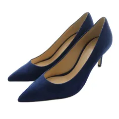 ファビオルスコーニ FABIO RUSCONI パンプス スエード 37 紺 ネイビー /SS ■OS