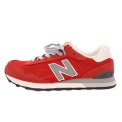 ニューバランス NEW BALANCE ML515FTT スニーカー スエード メッシュ ローカット US8 26㎝ 赤 レッド /XZ ■GY18