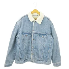 リーバイス Levi's silver Tab シェルパトラッカージャケット デニム Gジャン ジージャン 裏ボア M 青 ブルー A3180  /AO17