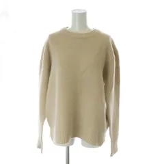 ナノユニバース nano universe ニット セーター プルオーバー 長袖 ウール 38 ベージュ /KW ■GY60