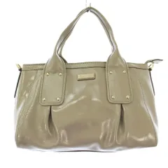 ケイトスペード KATE SPADE トートバッグ ハンドバッグ レザー ワンカラー ロゴ グレー /BB