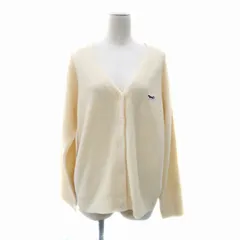 アーバンリサーチ ドアーズ URBAN RESEARCH DOORS PENNEYS THE FOX ニットカーディガン Vネック ミドル丈 M 刺繍 アイボリー /HO50