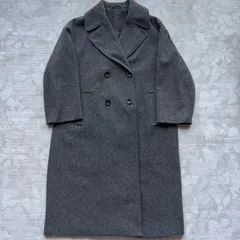 ZARA ザラ ダブルブレスト ロングコート グレー オーバーサイズ