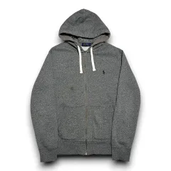 Polo Ralph Lauren グレー 起毛 フードジップアップ