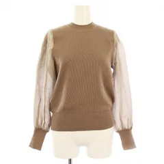 ティティベイト titivate select ボリュームシアースリーブニット XP2964 長袖 M 茶 ブラウン /KU ■MT