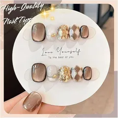 Liberte555 ネイルチップ ベリーショート 短め つけ爪 nail tips シンプル フィンガースーツ 可愛い (マルチカラー1,  Ⅿ)