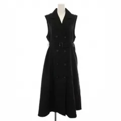 アズールバイマウジー AZUL by moussy トレンチジレワンピース ロング ノースリーブ M 黒 /YM ■MA