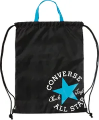 コンバース CONVERSE ナップサックM バッグ ケース ボールケース ボール入れ ジムバッグ ジムサック 収納 鞄 かばん 軽量 スポーツ 部活 遠足 学校 サークル 手さげ  C2255093 1922 ブラック×サックス