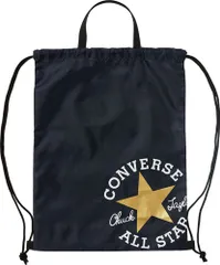 コンバース CONVERSE ナップサックM バッグ ケース ボールケース ボール入れ ジムバッグ ジムサック 収納 鞄 かばん 軽量 スポーツ 部活 遠足 学校 サークル 手さげ  C2255093 2982 ネイビー×ゴールド