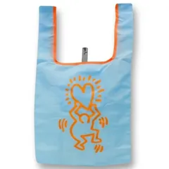 APJ キースヘリング エコバック-5 135162 ブルー BL 折りたたみ トートバッグ