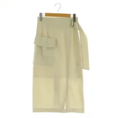 ジャスグリッティー JUSGLITTY 24SS リネン混 タイトスカート ロング ストレッチ 0 ライトべージュ /MY ■OS