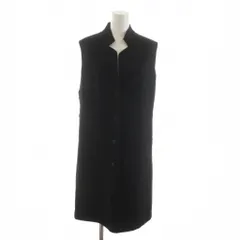 フォクシー ブティック FOXEY BOUTIQUE ワンピース ノースリーブ カシミヤ ひざ丈 40 黒 ブラック /RR