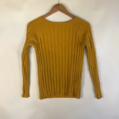 タグ付き PLST ハイツイストコットンワイドリブニット レディース M イエロー 3112202601100039
