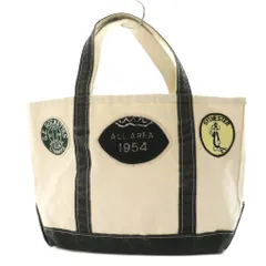 レミレリーフ REMI RELIEF × エルエルビーン L.L.Bean × アパルトモン LAppartement キャンバス ミディアム トート バッグ Canvas Midium Tote Bag ワッペン 白 ホワイト 黒 ブラック /SS ■OS