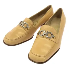 Salvatore Ferragamo サルバトーレ フェラガモ ガンチーニ ビットローファーシューズ  ベージュ 5 1/2