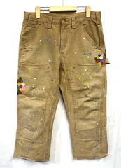 Carhartt｜カーハート  ペンキ加工 カットオフ ダブルニー ペインターパンツ
