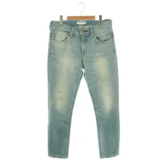 レッドカード RED CARD 13506 25周年モデル テーパード クラッシュ デニムパンツ ジーンズ 26 ライトブルー /ES