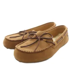 アグ オーストラリア UGG australia モカシン リボン レザー 23.0cm 茶 ブラウン 1107965 /AN17