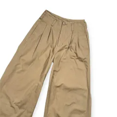 nano &co ナノアンドコー ツータック ワイドパンツ 36/ベージュ レディース ナノユニバース