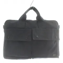 ポーター PORTER 吉田カバン スモーキー SMOKEY ビジネスバッグ ブリーフケース ショルダー 2WAY キャンバス ロゴ 紺 ネイビー /XZ ■GY11