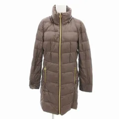 マイケルマイケルコース Michael michael kors ダウンコート スタンドカラー ロング丈 XS 茶 ブラウン /HO ■GY09