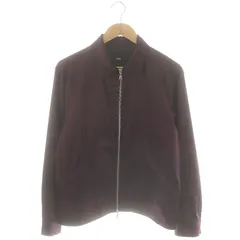 ハレ HARE サテンスウィングトップブルゾン ジャケット ステンカラー ジップアップ 総裏地 S 紫 パープル /DO ■OSのサムネイル