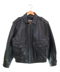 ハーレーダヴィットソン HARLEY-DAVIDSON 90s A-2タイプ レザージャケット TypeA-2 SCREAMIN' EAGLE CLUB 42 ジャケット ブラック 103MT-3758