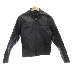 ショット SCHOTT ライダース レザージャケット 革ジャン 36 シングル ライナー付 黒 ブラック /AE ■GY18