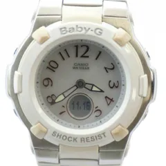 カシオ CASIO Baby-G ベビージー BGA-1100 腕時計 ウォッチ ソーラー アナデジ ロゴ カレンダー付き 白 ホワイト ■GY18 /MQ