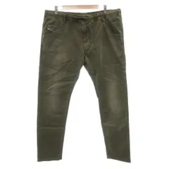 ディーゼル DIESEL KROOLEY-NE JoggJeans ジョグジーンズ デニムパンツ イージー ゴムウエスト W36 カーキ /FF ■GY18