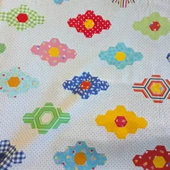 riley blake american jane 広幅　ヘキサゴン柄　50cmカット