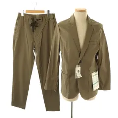 アバハウス ABAHOUSE シングル パンツスーツ セットアップ テーラードジャケット 48 L ブラウン /ES ■OS