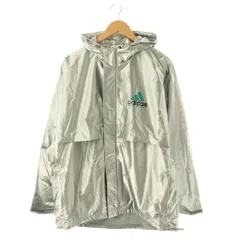 アディダス adidas EQUIPMENT METALIC WIND BREAKER エキップメントウインドブレーカー ジャケット XL シルバー色 JN4526 /DF ■OS