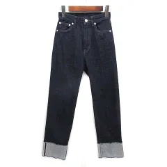 アニュアンス anuans ロールアップ デザイン デニム パンツ ジーンズ ストレッチ 2022AW インディゴ 0 1522422662