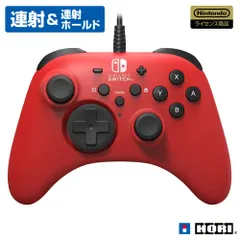 【任天堂ライセンス商品】ホリパッド for Nintendo Switch レッド 有線接続 【Nintendo Switch対応】★m