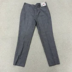 L 新品 UNIQLO チェック アンクルパンツ 0106T1