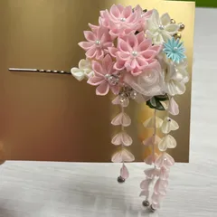 【未使用品】髪飾り　振袖　卒業式　成人式　前撮り　七五三　ピンク　白　青　花　鈴　パール　21
