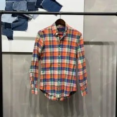 (95) ポロ ラルフローレン カジュアル マルチポニー スリムフィット チェック シャツ