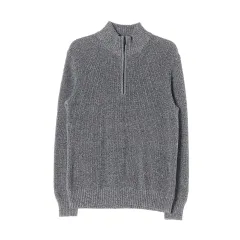 Calvin Klein ジーン ハーフジップアップ VOCA ぼかし ニット セーター