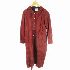 ファミリア Familiar ヴィンテージ オールド ファミリア  レトロ ワンピース ロング 長袖 チェック 赤 緑 レッド グリーン ウール