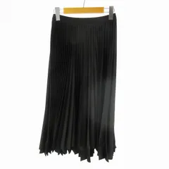 ユニクロ UNIQLO theory セオリー プリーツラップスカート ロング 黒 ブラック M ボトムス