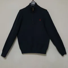 POLO RALPH LAURENポロラルフローレンハーフジップニットセーターネイビーサイズM